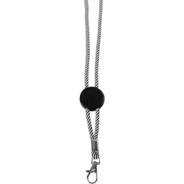Circle Rope Neck Lanyard Black